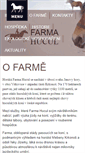 Mobile Screenshot of farma.hucul.cz